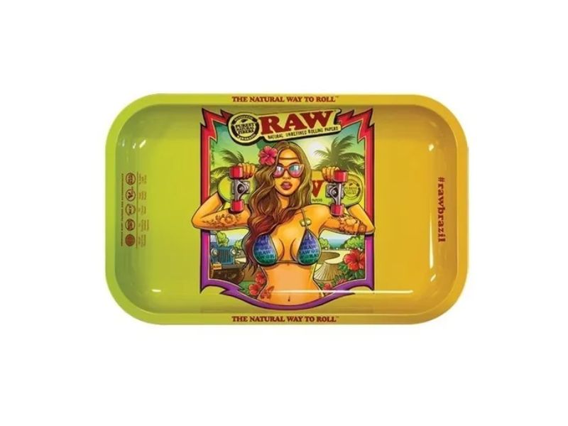 RAW Bandeja BRAZIL Metal Rolling Tray Small